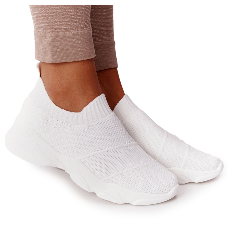 PS1 Naisten urheilukengät Slip-on White Yoga Class valkoinen