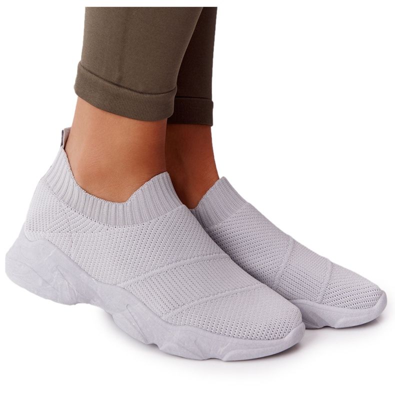 PS1 Naisten urheilukengät Slip-on Grey Yoga Class harmaa