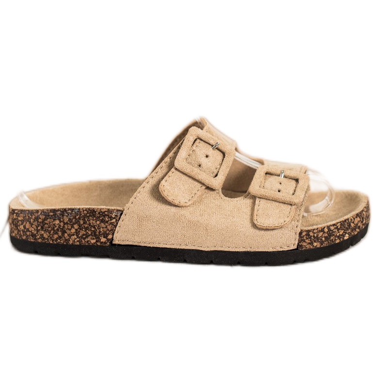 SHELOVET Mukavat tossut soljilla beige