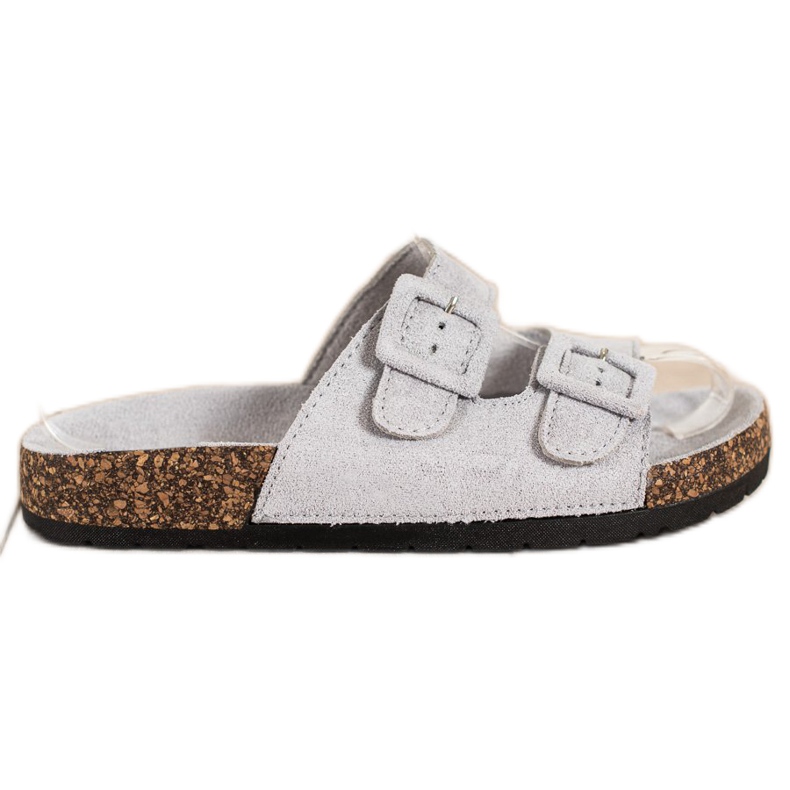 SHELOVET Mukavat tossut soljilla harmaa