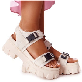 PS1 Sandaalit Massive Platform Beige Fly High