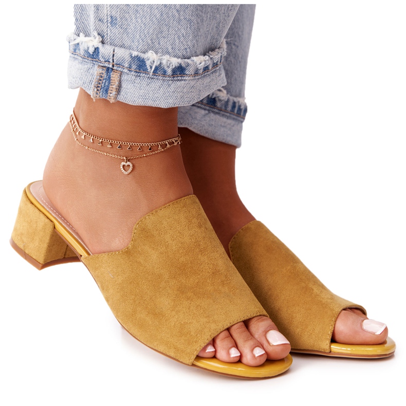 Mokkanahkakengät kantapäässä Sergio Leone KL313 Keltainen