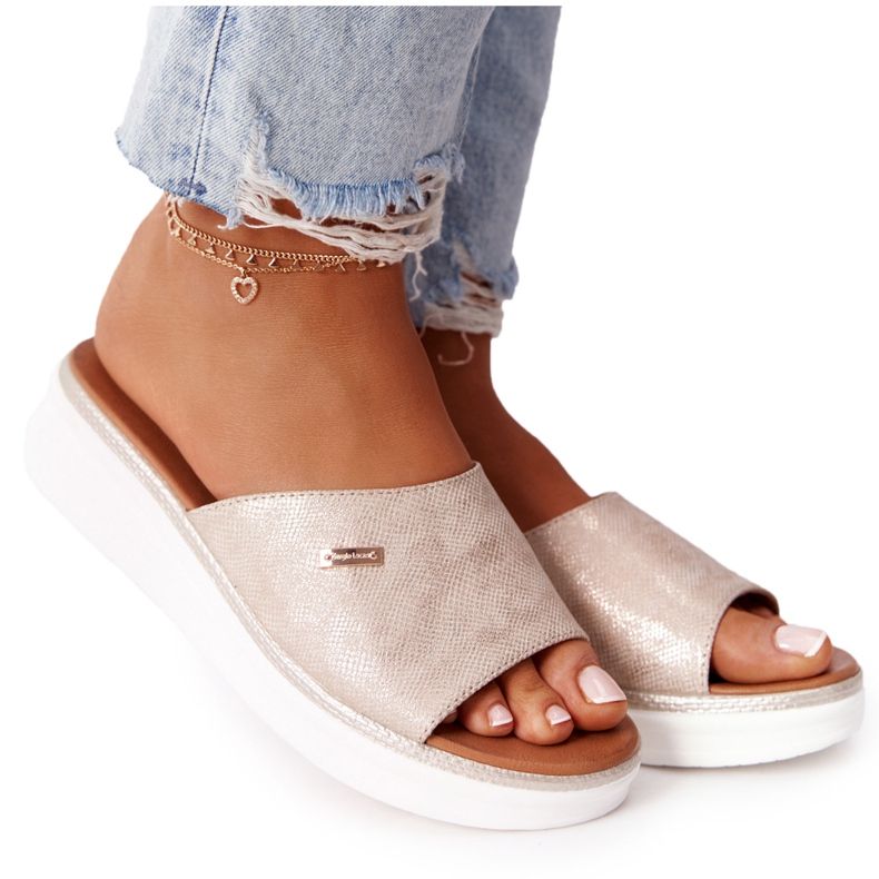 Sandaalit Wedge Sergio Leone SK042 Gold kultainen