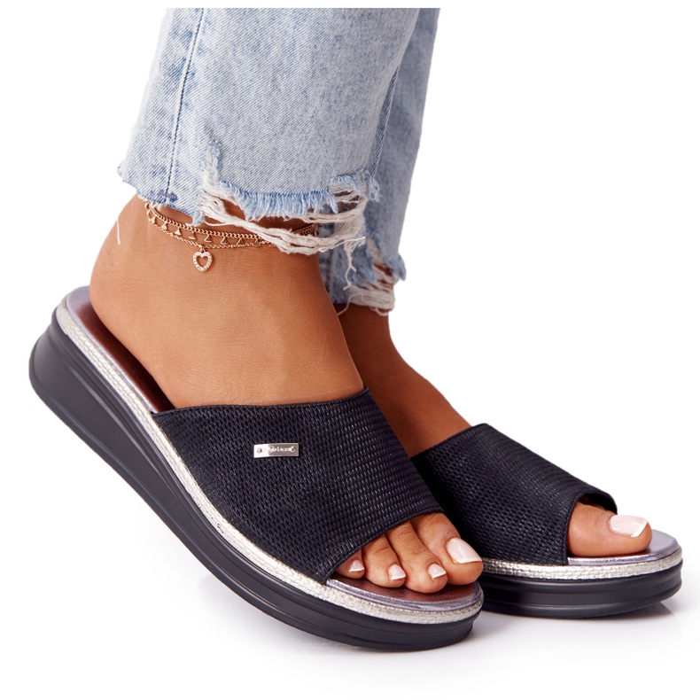 Musta tossut Wedge Sergio Leone SK042