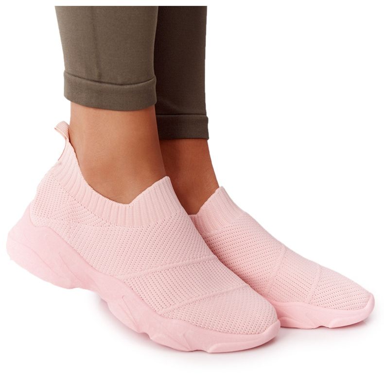 PS1 Naisten urheilukengät Slip-on Pink Jooga-luokka vaaleanpunainen