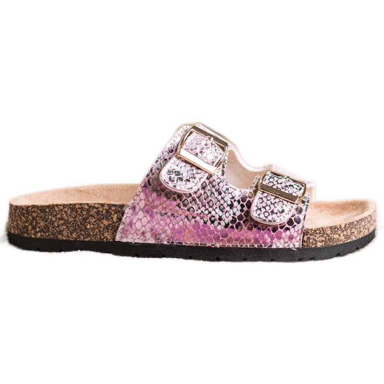 SHELOVET Tossut Holo -tehosteella vaaleanpunainen