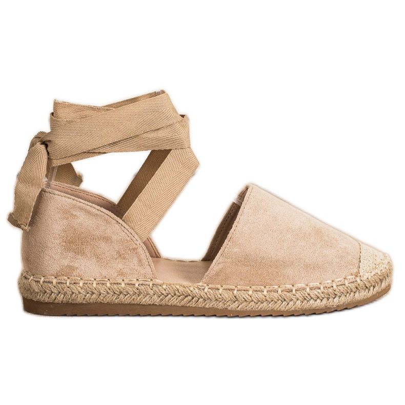 SHELOVET Muodikkaat sidotut espadrillit beige
