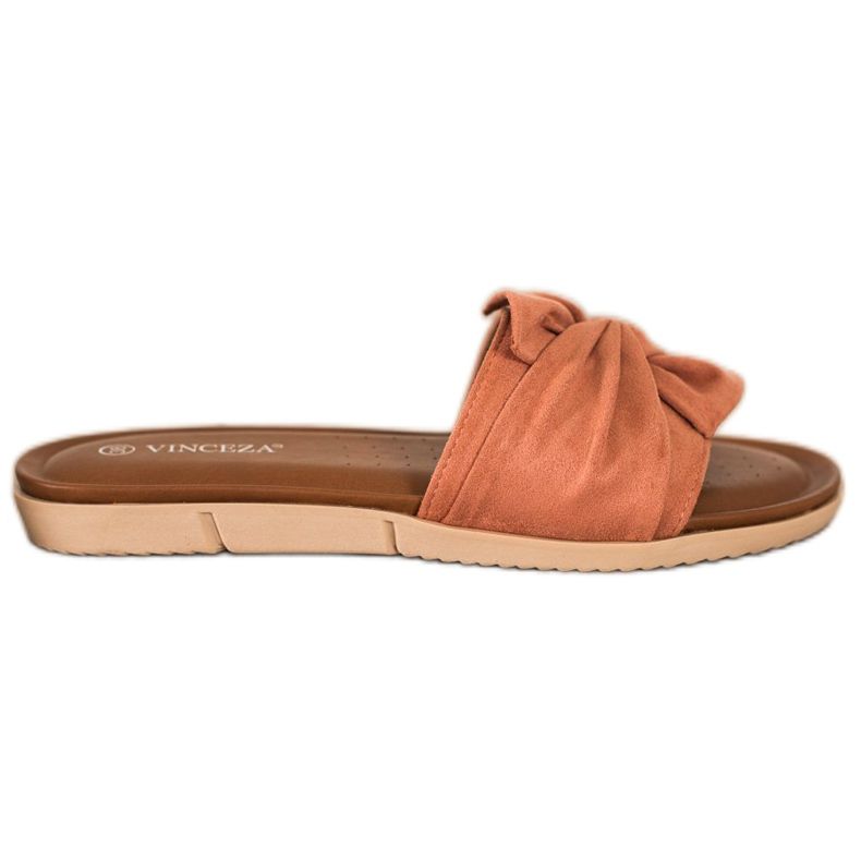 VINCEZA mokkanahkatossut oranssi