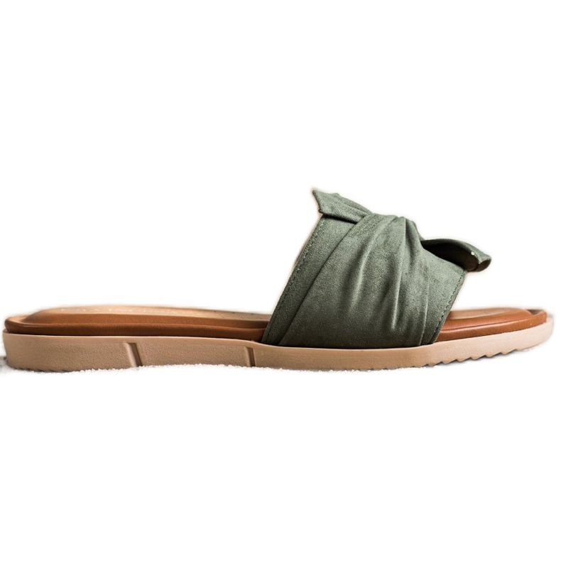 VINCEZA mokkanahkatossut vihreä