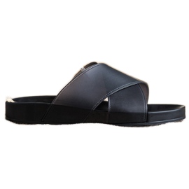 SHELOVET Muodikkaat kumitossut musta