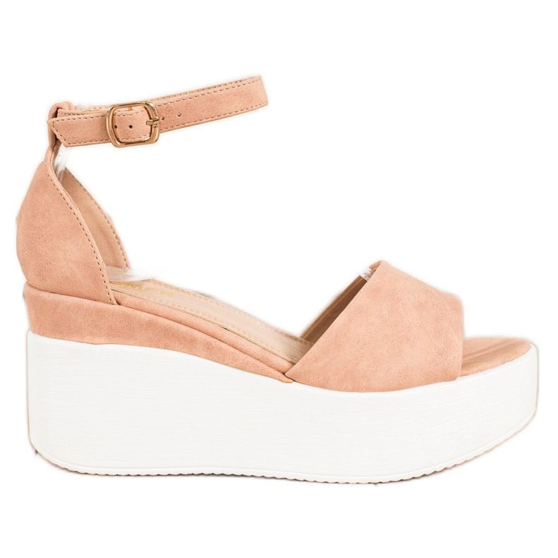 Comer Kevyet sandaalit alustalla beige