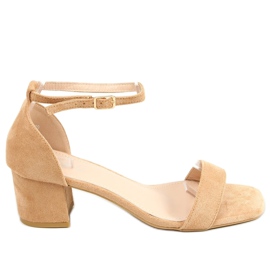 Matalakorkoiset sandaalit camel X503-21SA-2 Camel beige ruskea