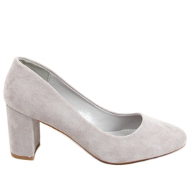 Harmaat pyöreät varvaspumput LL-239P Harmaa