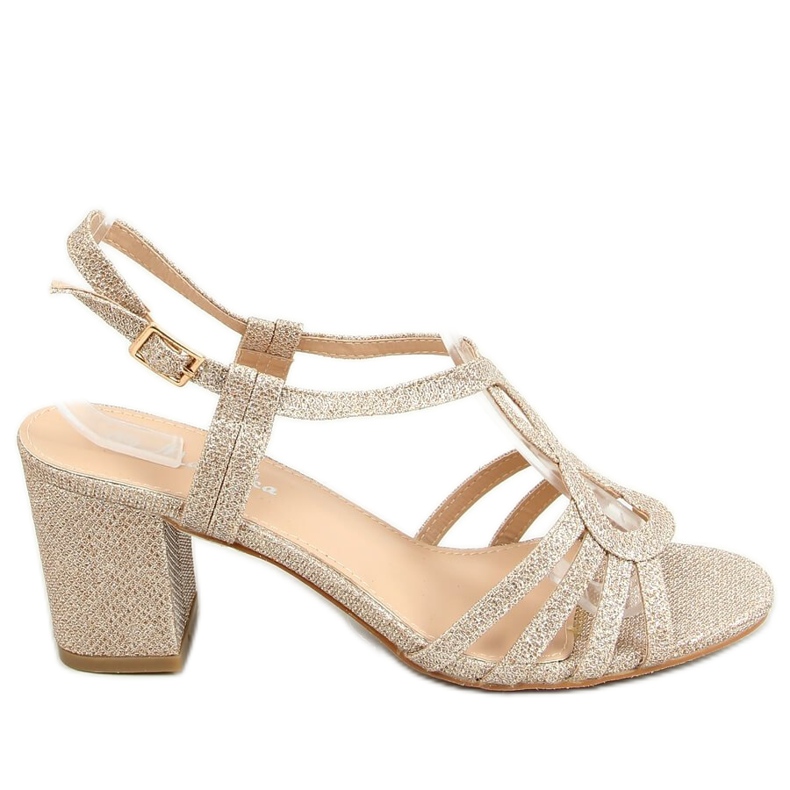 Kultaiset korkokengät A3083 Gold kultainen