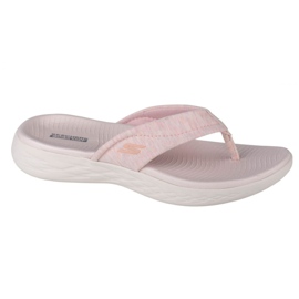 Skechers On the Go 600-Sunbathe W 140000-LTPK Varvastossut musta vaaleanpunainen