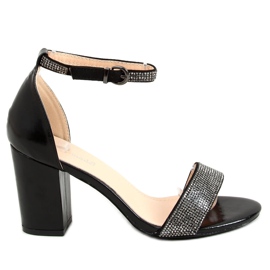 Musta 1478 Mustat korkeakorkoiset sandaalit