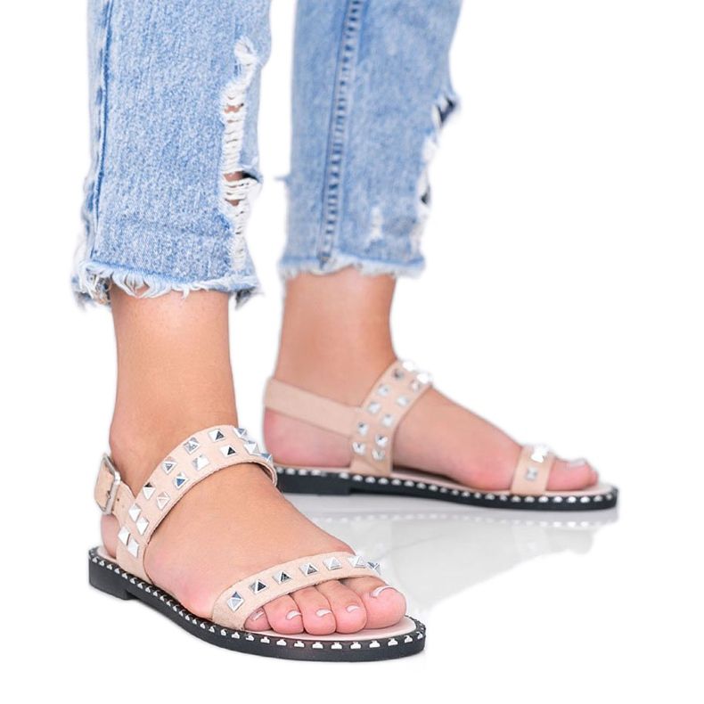 Beige sandaalit Thelma -nastoilla