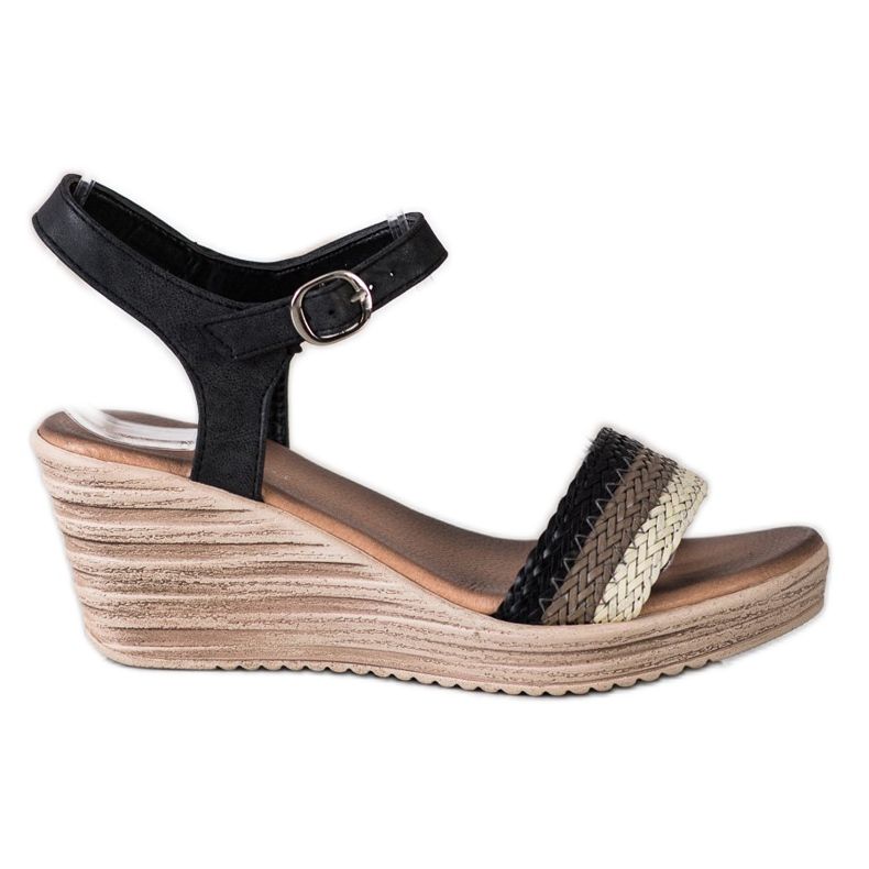 Sea Elves Rento Wedge sandaalit beige ruskea musta