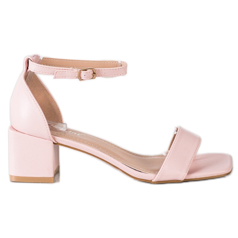 Seastar Sandaalit koristeellisella ketjulla vaaleanpunainen