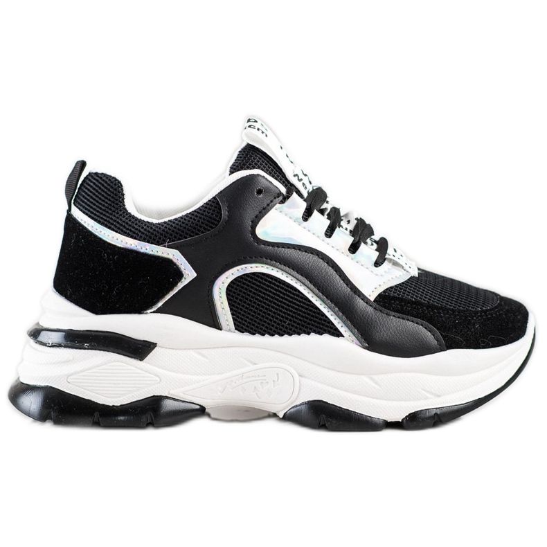 Tennarit FASHION -alustalla musta hopea