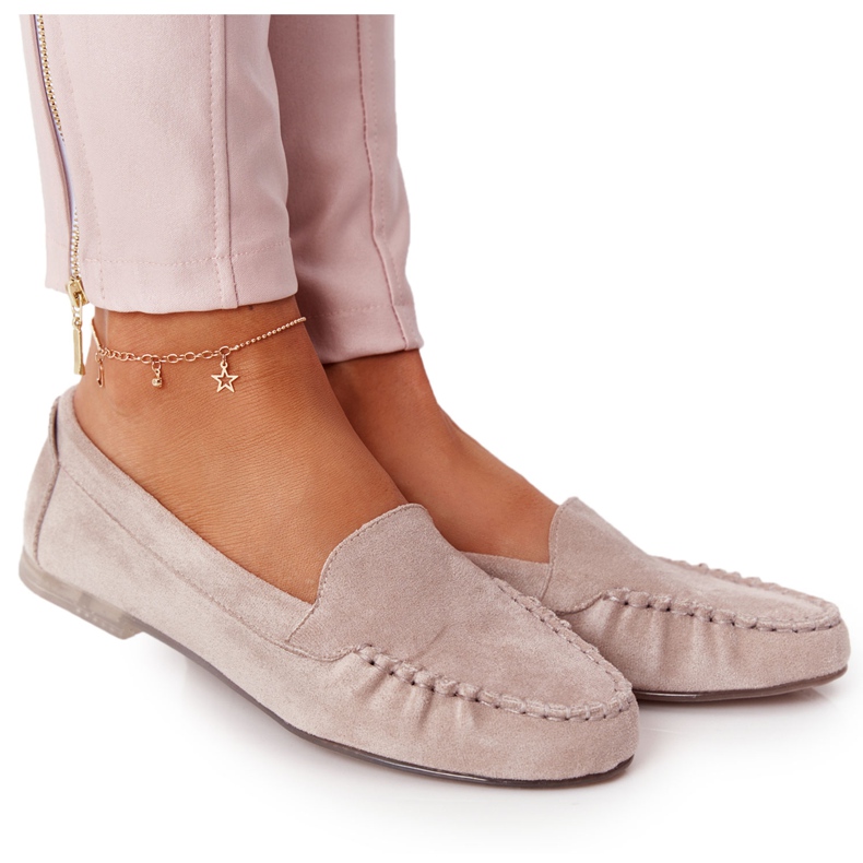 Mokkanahkakengät Sergio Leone MK722 Beige