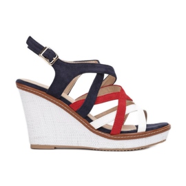 Vices BL293-SS21-50-navy valkoinen punainen tummansininen
