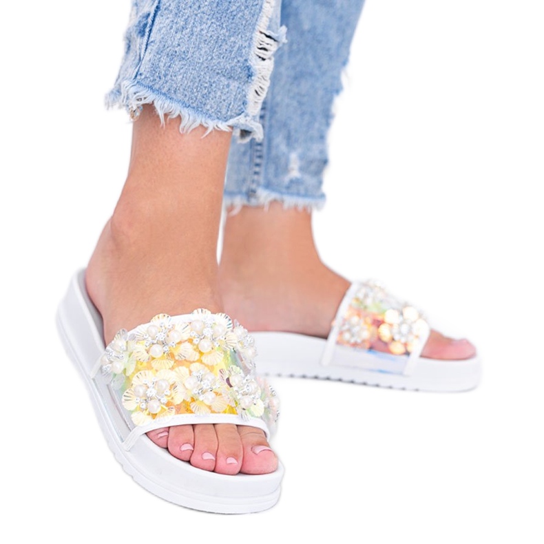 Roma valkoiset holografiset tossut valkoinen