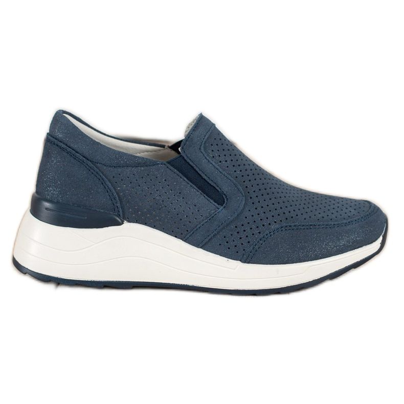 Goodin Nahkatossut glitterillä laivastonsininen sininen