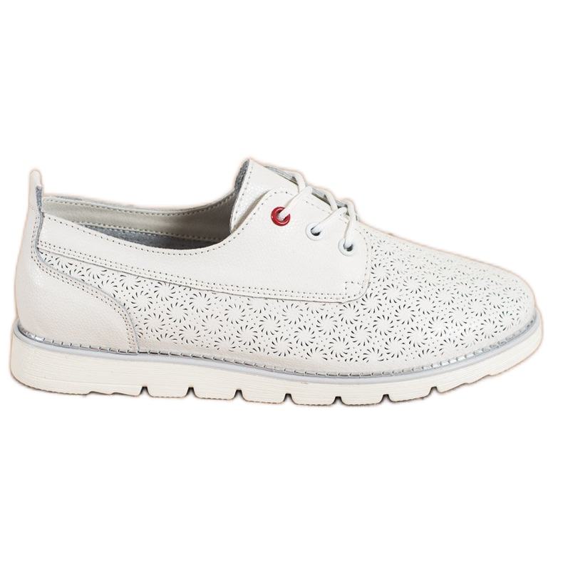 Goodin Nahkaiset avoimet kengät valkoinen