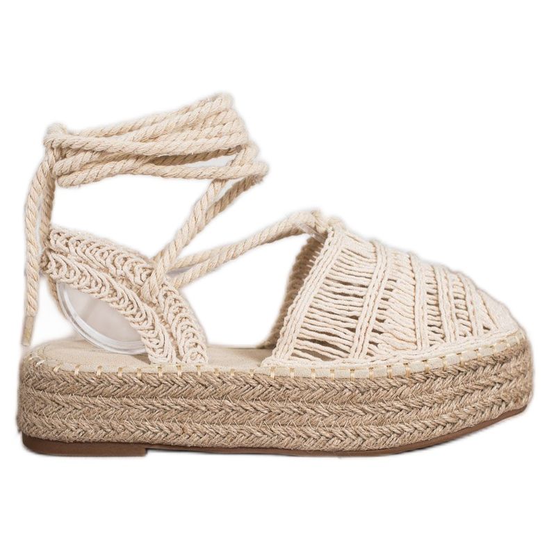 Small Swan Sidotut Espadrilles -sandaalit beige Small Swan Sidotut Espadrilles -sandaalit beige