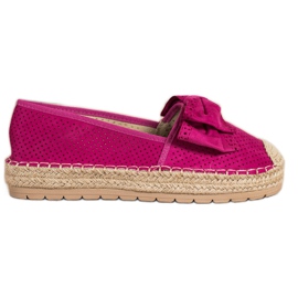Mannika Avoimet espadrillit jousella vaaleanpunainen Mannika Avoimet espadrillit jousella vaaleanpunainen