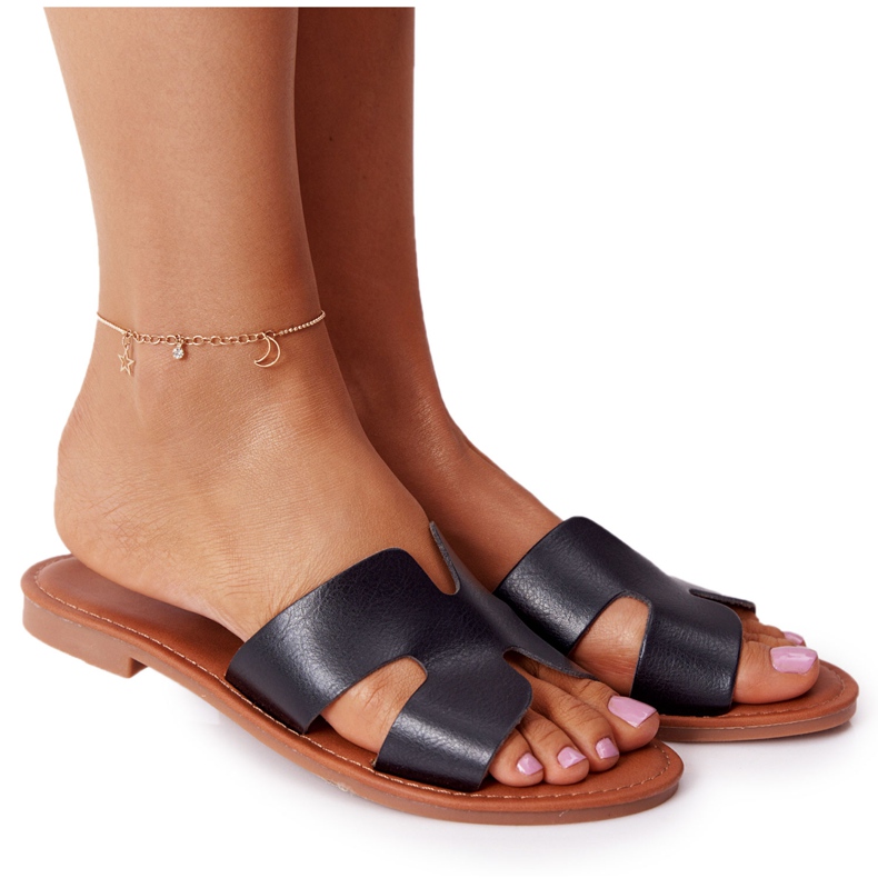 Naisten mustat nahkatossut Seres