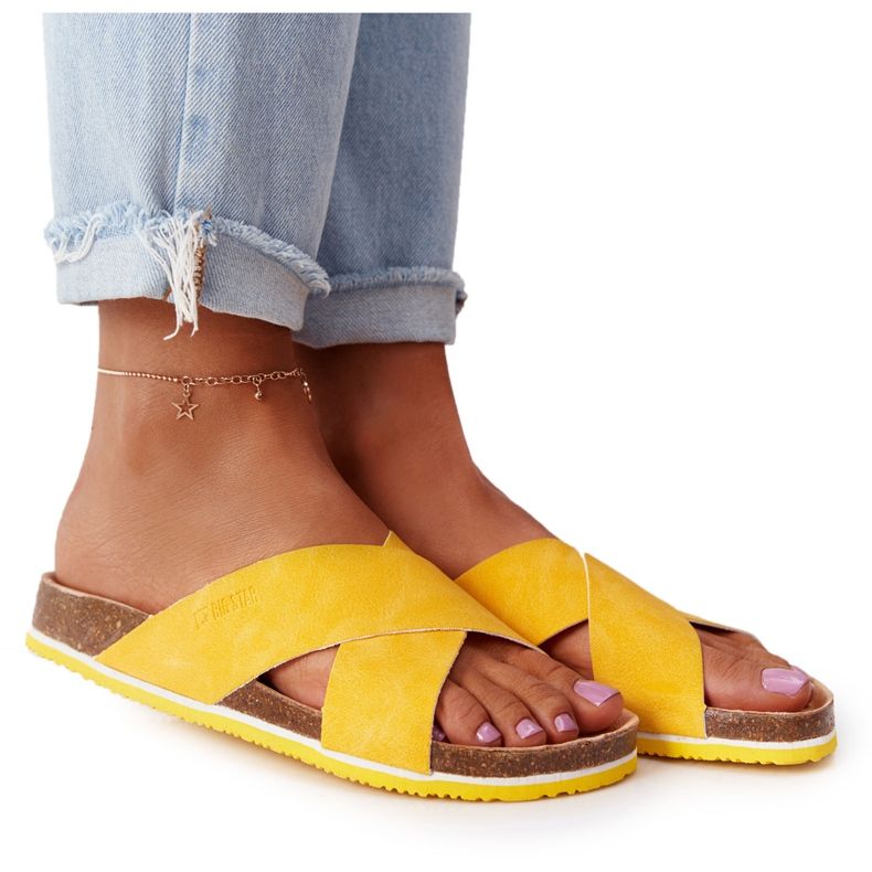 Nahkaprofiilitossut Big Star HH274596 Keltainen