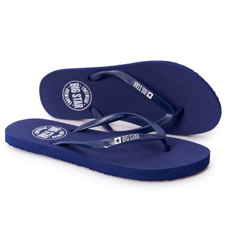 Naisten varvastossut Big Star FF274A614 Navy blue sininen