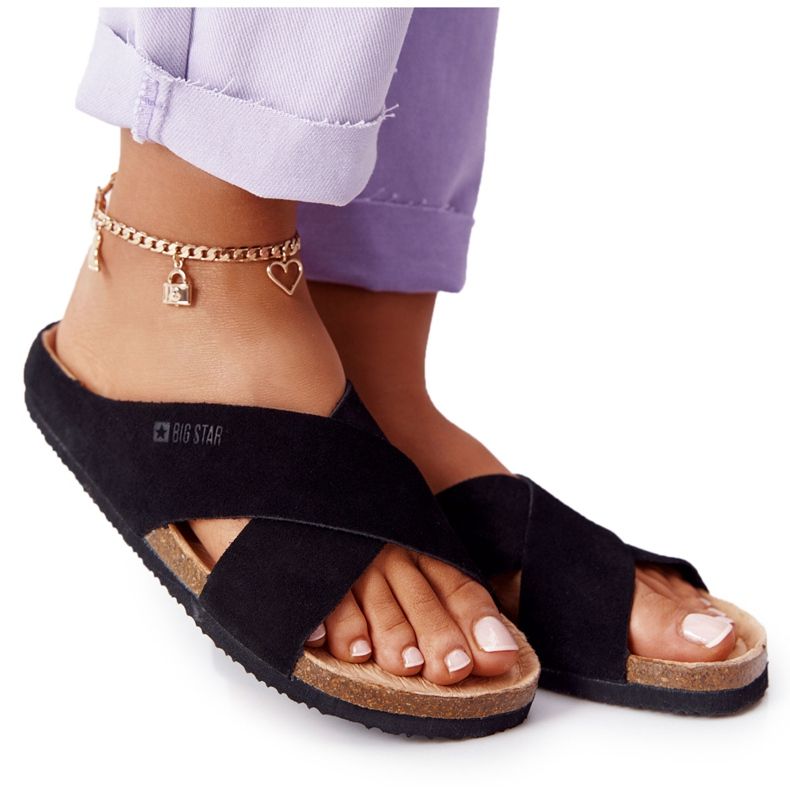 Mokkanahkaiset tossut Big Star HH274640 musta