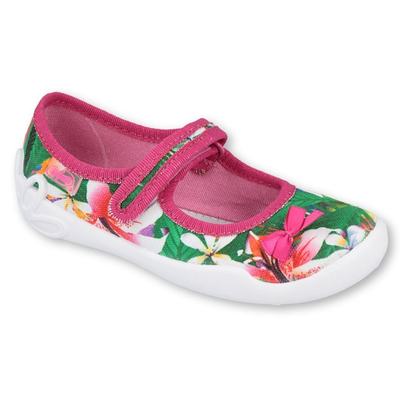 Befado lasten kengät 114X431 vaaleanpunainen vihreä