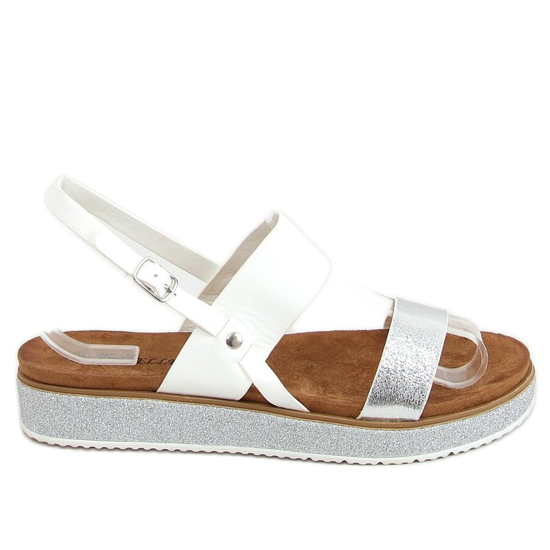 Valkoiset naisten sandaalit 100-138SA-1 Valkoinen