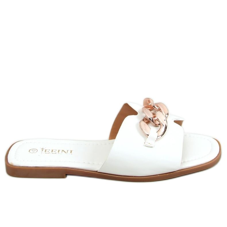 Valkoinen 377 Valkoiset tossut ketjulla