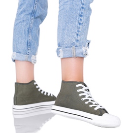 Vihreät khakin naisten nilkkurit Gampa