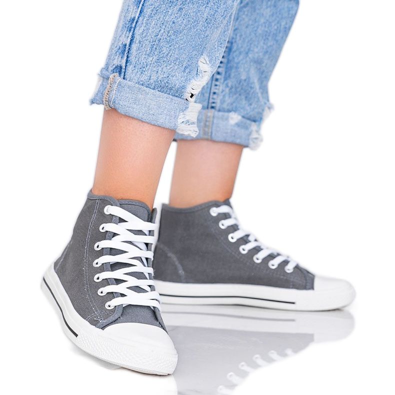 Harmaat naisten lenkkarit Gampa nilkka