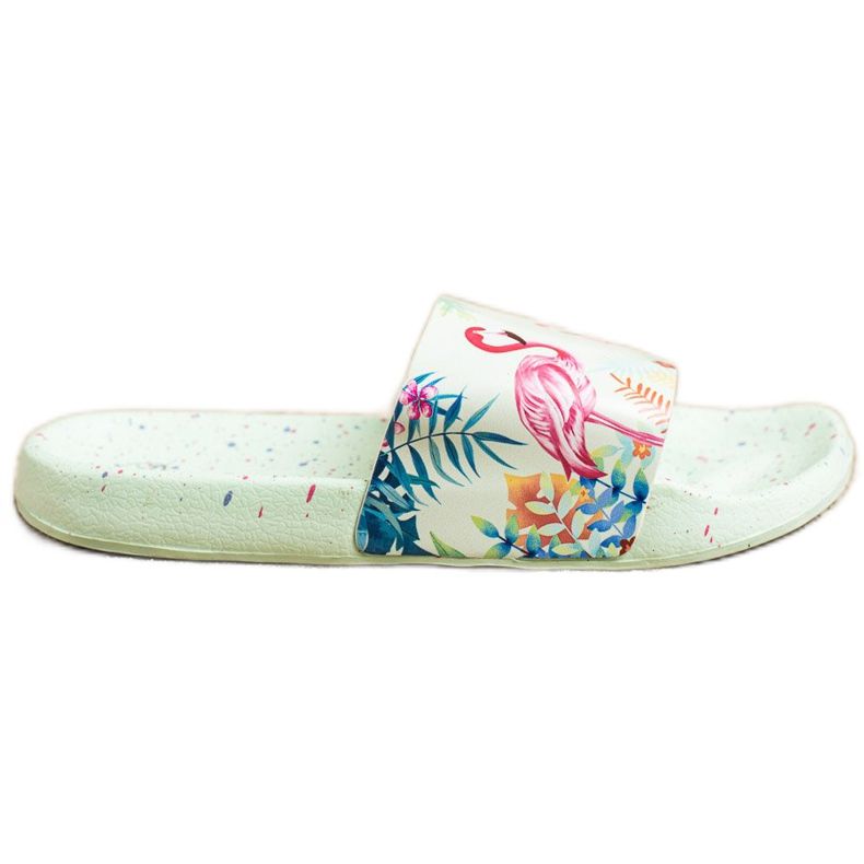 Bona Muodikkaat varvastossut flamingolla vihreä