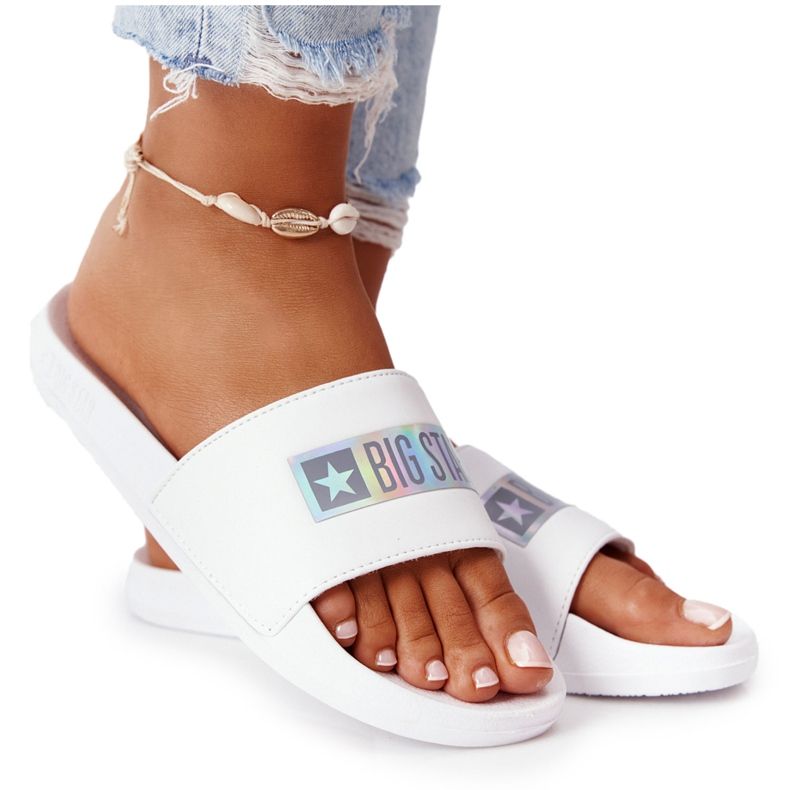 Naisten tossut Big Star HH274A035 Valkoinen