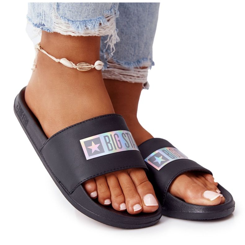 Naisten tossut Big Star HH274A036 Musta