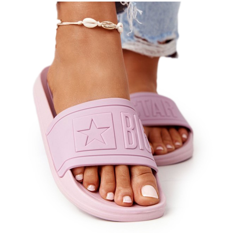 Naisten tossut Big Star HH274A041 Powder Pink vaaleanpunainen