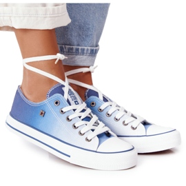 Naisten lenkkarit Big Star HH274129 Ombre Navy Blue valkoinen tummansininen sininen