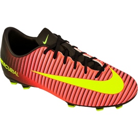 Nike Mercurial Vapor Xi Fg Jr 831945-870 jalkapallokengät monivärinen punainen