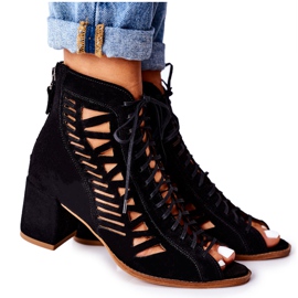 Mokkanahkatossut Maciejka Red 04040-01 Musta