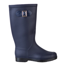 SHELOVET Korkeat kumiset galoshes tummansininen sininen