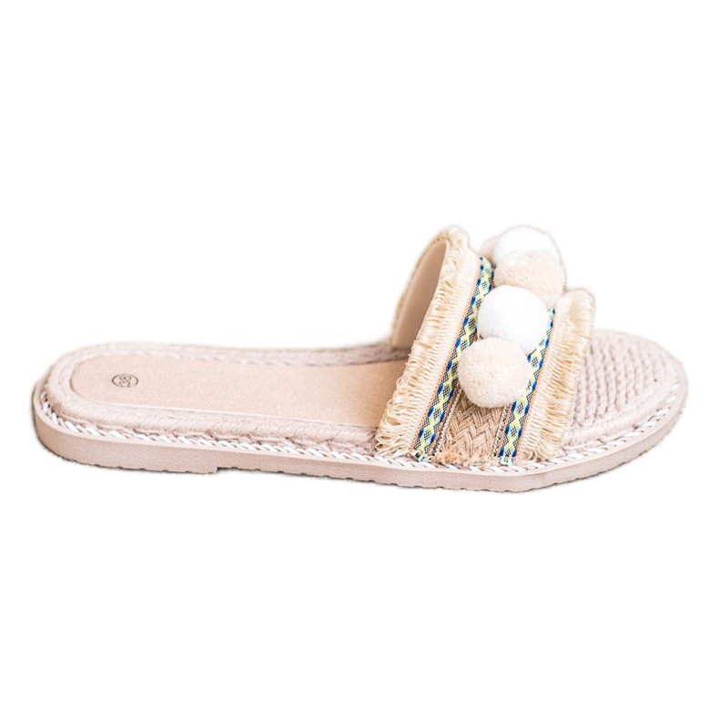 SHELOVET Tossut pommeilla ruskea