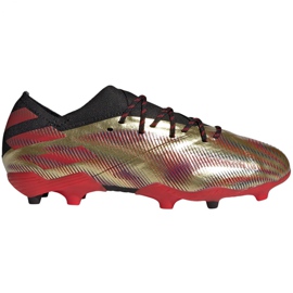Adidas Nemeziz Messi.1 Fg Jr FY0806 jalkapallokengät oranssi, kulta kultainen